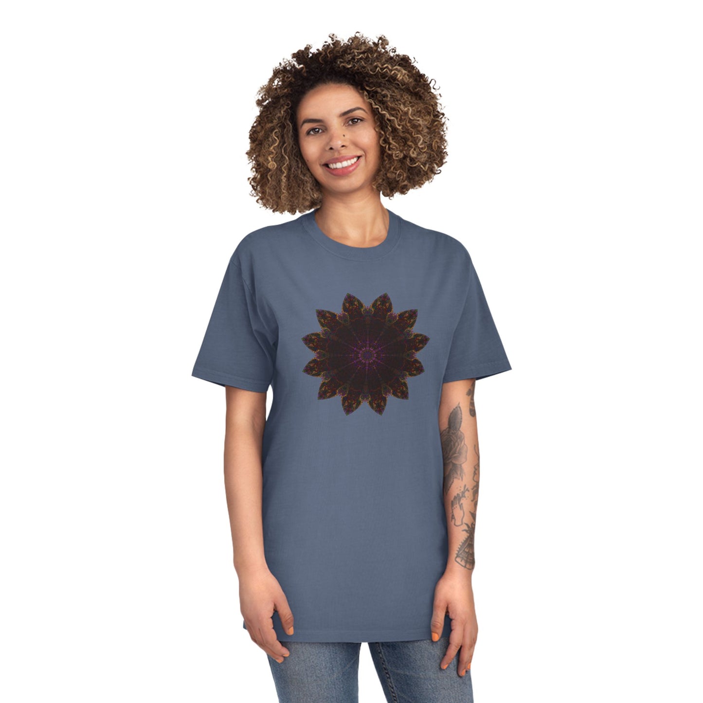 Unisex Faded Shirt - Love Light Mandalas No.12