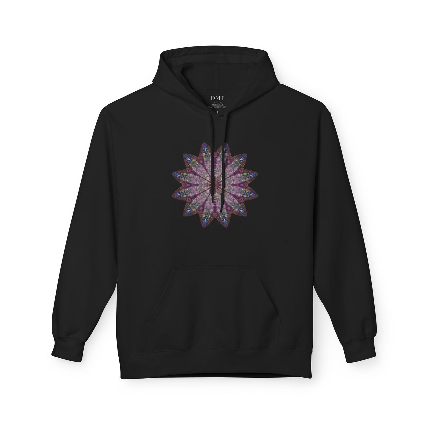 Unisex Midweight Softstyle Fleece Hoodie - Love Light Mandalas No.17