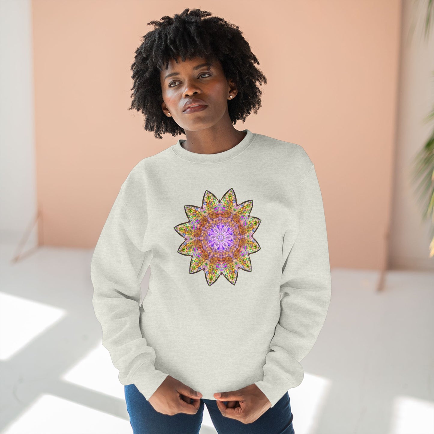 Unisex Crewneck Sweatshirt - Love Light Mandalas No.14