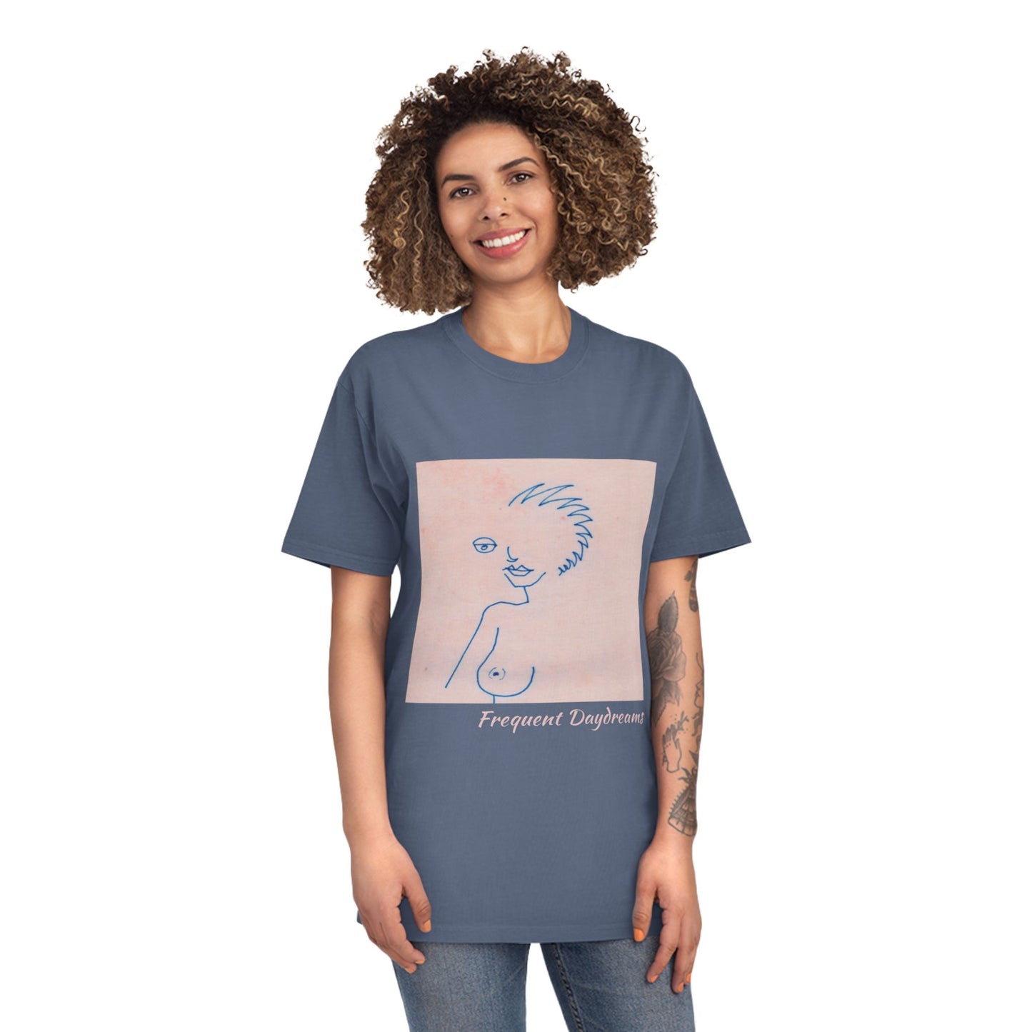 Unisex Faded Shirt - Frequent Daydreams Sketch No.46