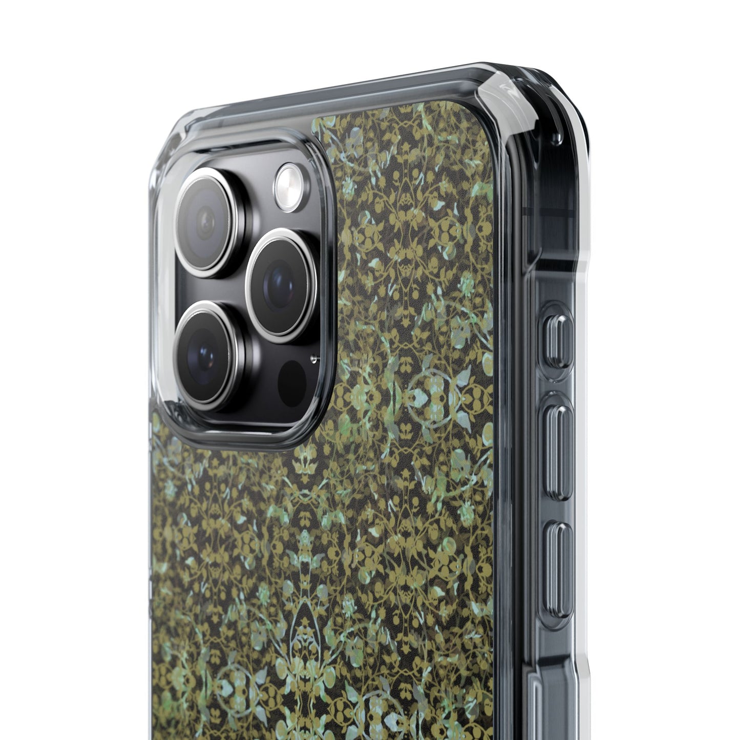iPhone 15 Magnetic Clear Impact Case - Hidden Weave Series No.4
