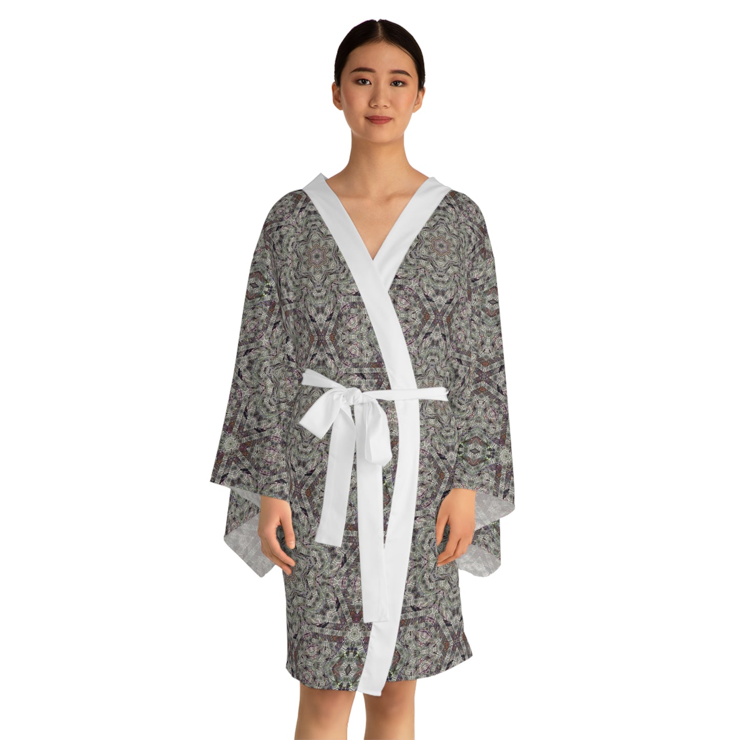 Long Sleeve Kimono Robe - P5 Kaleidoscopic No.25