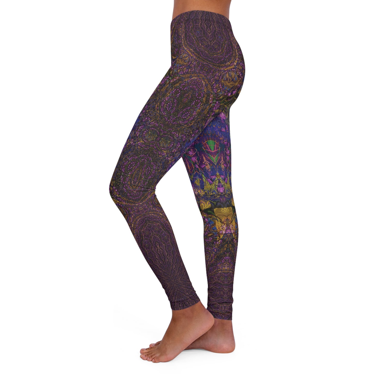 Spandex Leggings - Love Light Fractals No.10a