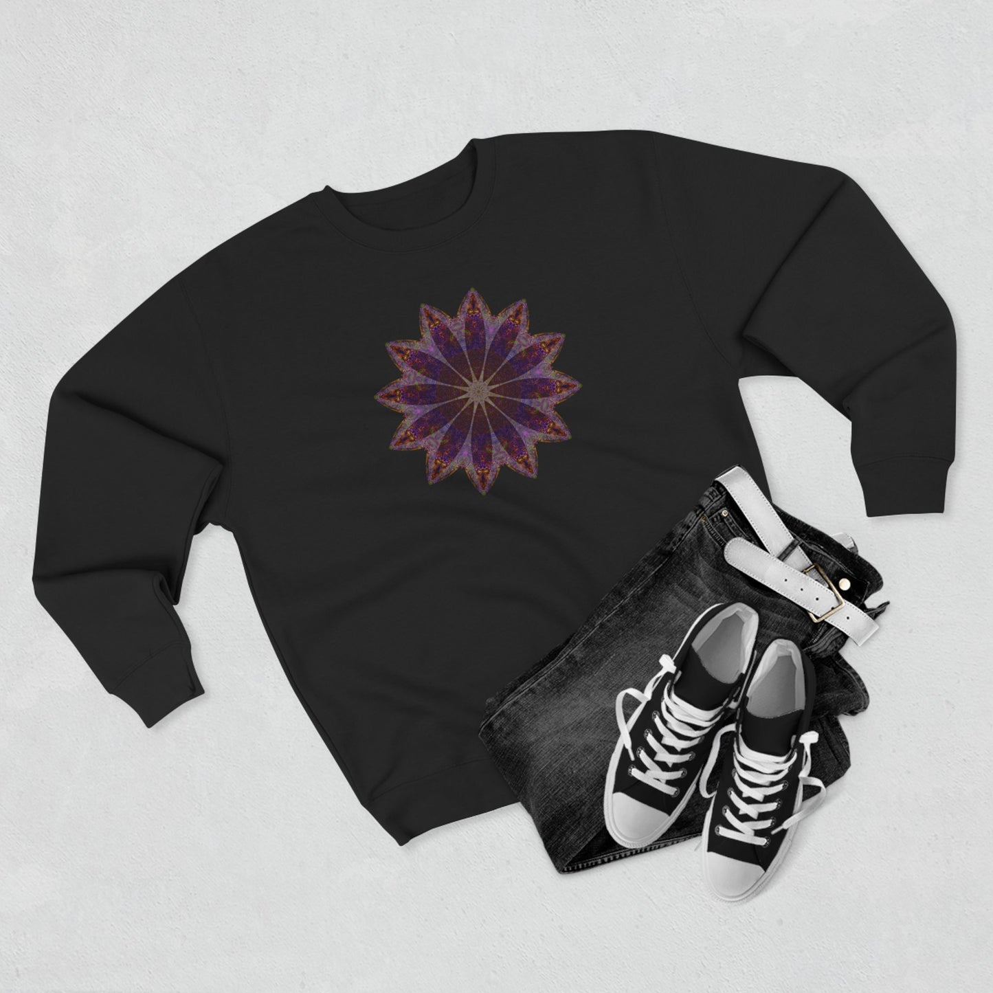 Unisex Crewneck Sweatshirt - Love Light Mandalas No.11
