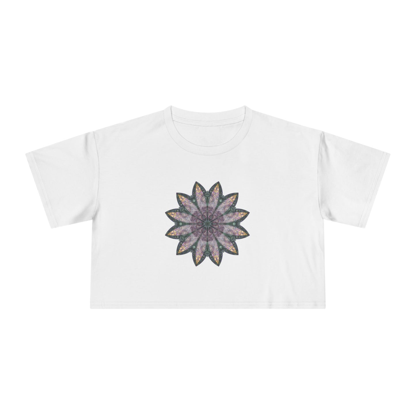 Women's Cropped Tee - Love Light Mandalas No.21
