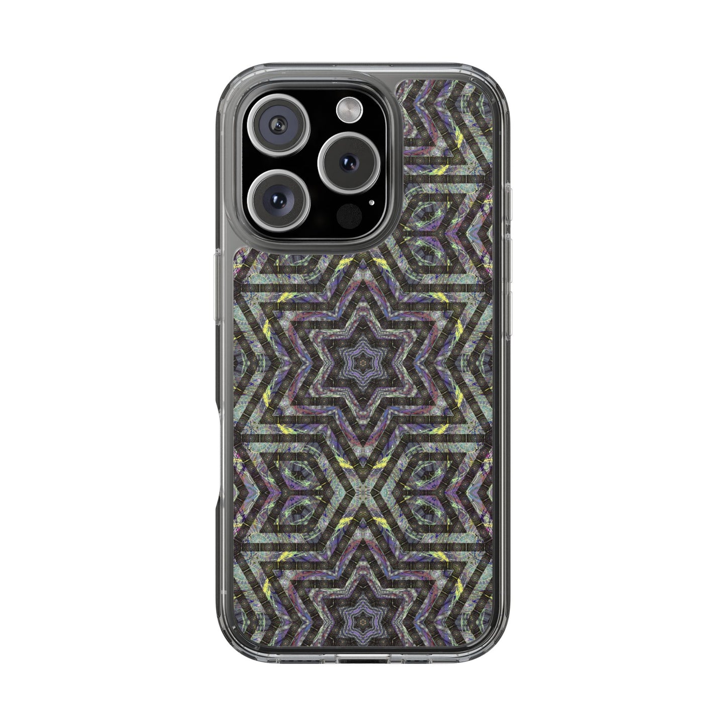iPhone 16 Clear Case – P5 Kaleidoscopic No.1