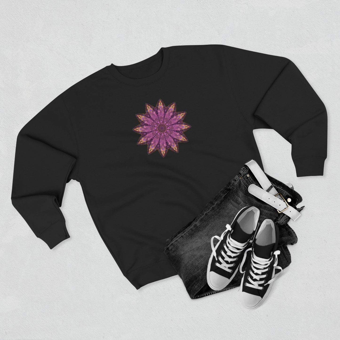 Unisex Crewneck Sweatshirt - Love Light Mandalas No.16