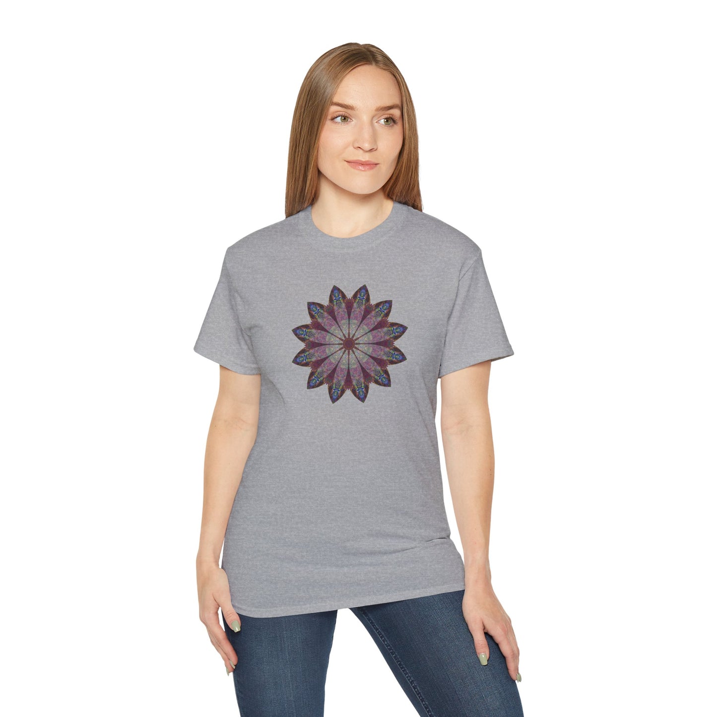Unisex Ultra Cotton Tee - Love Light Mandalas No.9