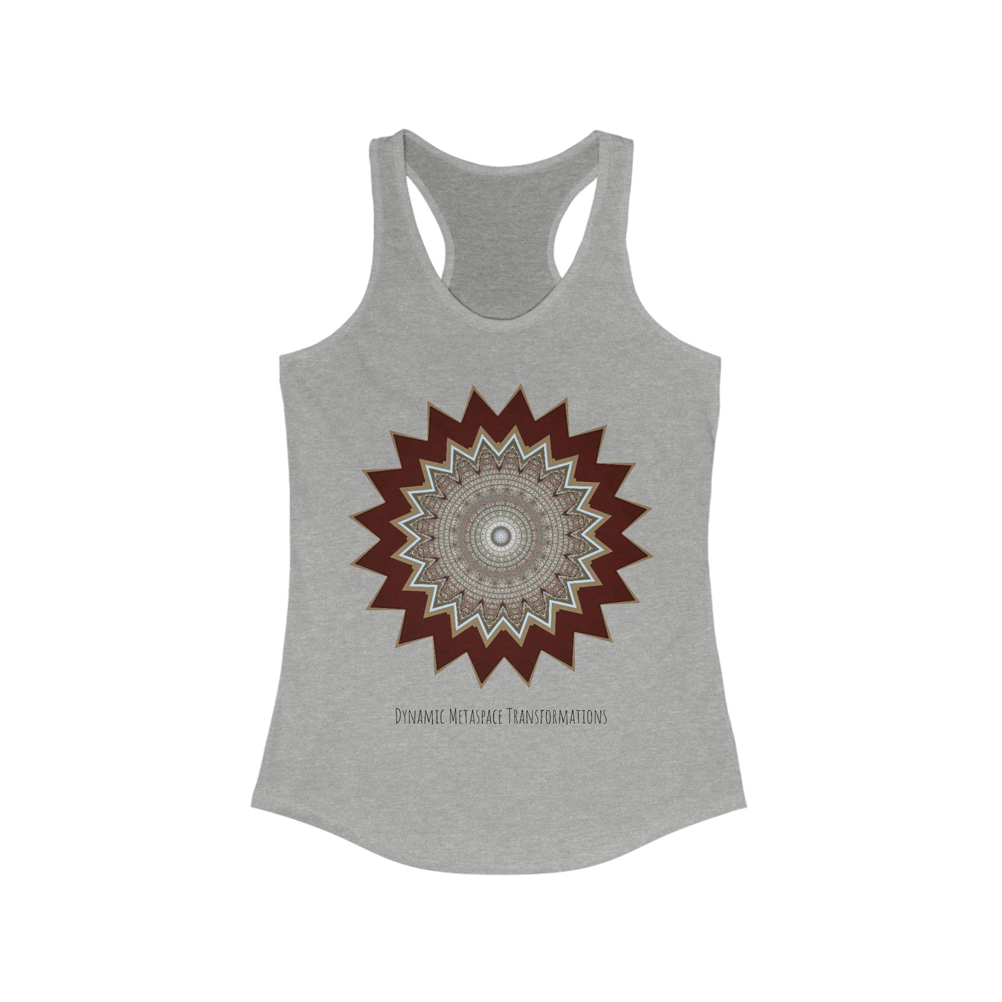 Women's Ideal Racerback Tank - Mycelium Mandalas No.1