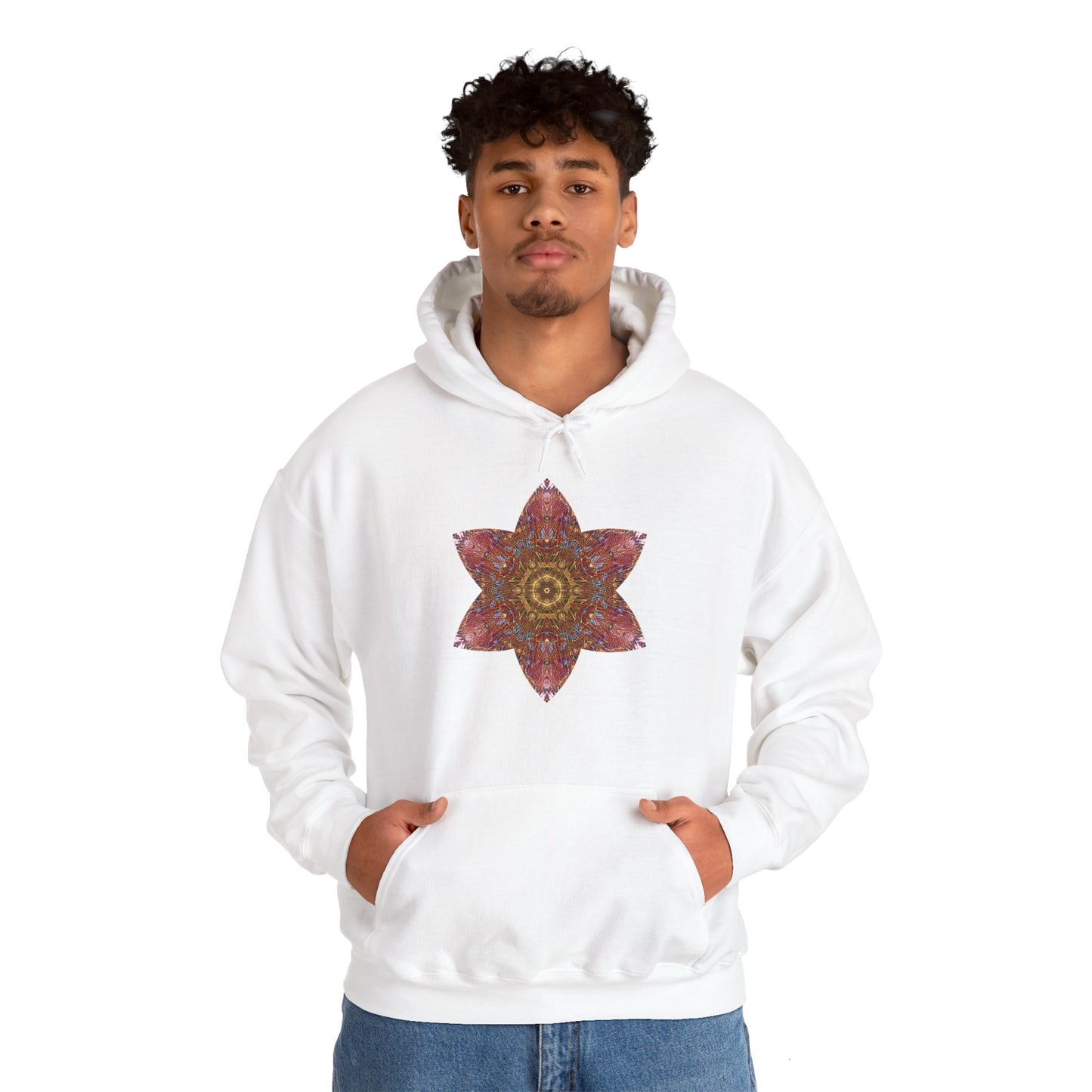 Unisex Heavy Blend™ Hooded Sweatshirt - Starflower Mandalas No.3