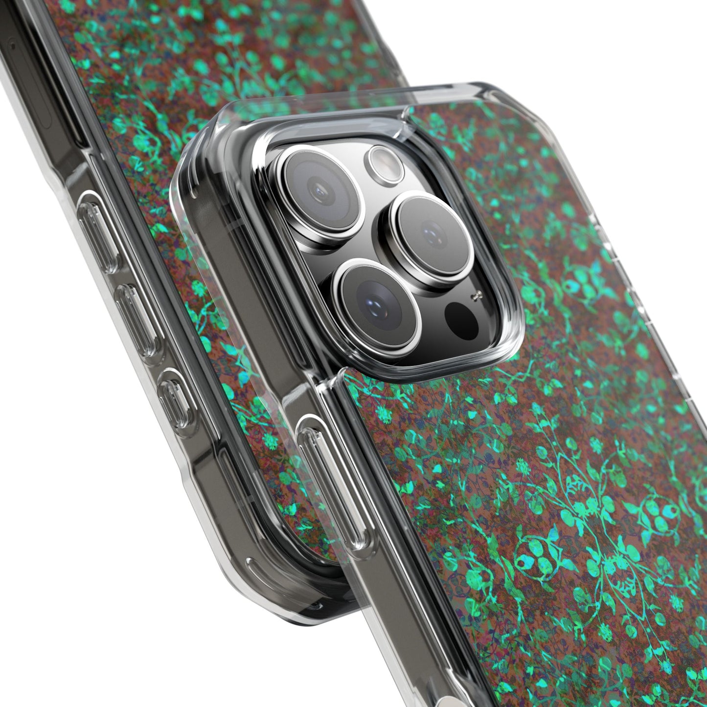 iPhone 16 Magnetic Clear Impact Case - Hidden Weave Series No.29
