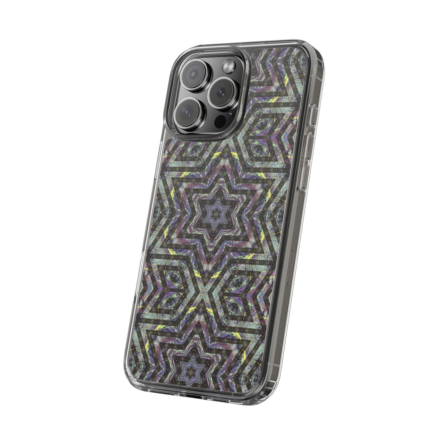 iPhone 16 Clear Case – P5 Kaleidoscopic No.1