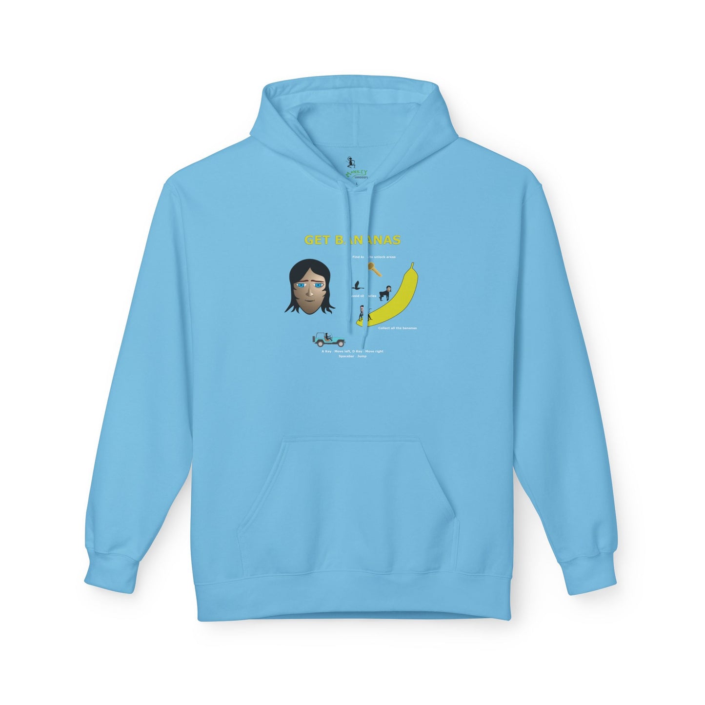 Unisex Midweight Softstyle Fleece Hoodie - Get Bananas