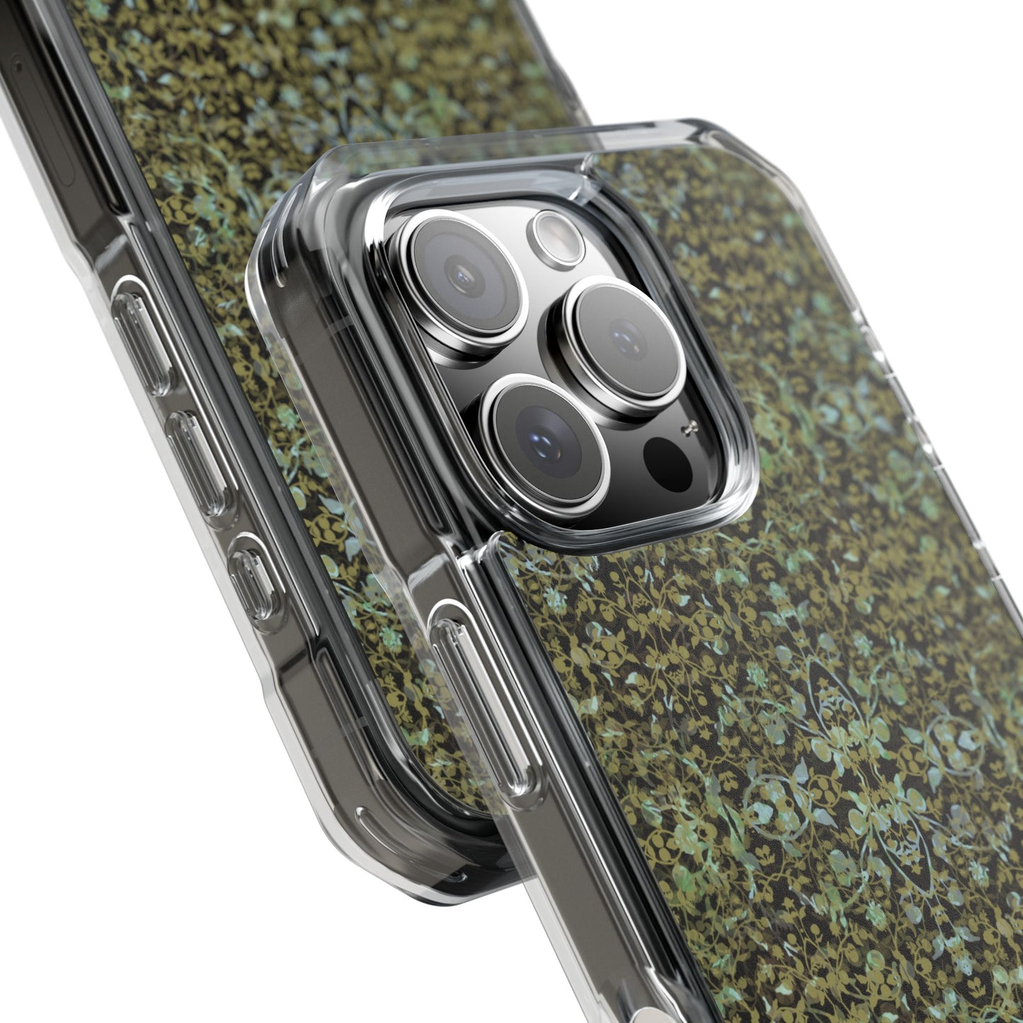 iPhone 16 Magnetic Clear Impact Case - Hidden Weave Series No.4