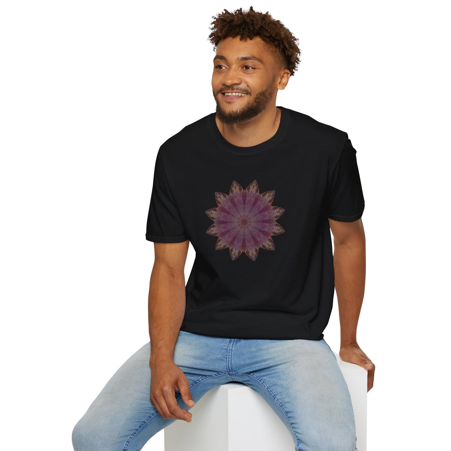 Unisex Softstyle T-Shirt - Love Light Mandalas No.6