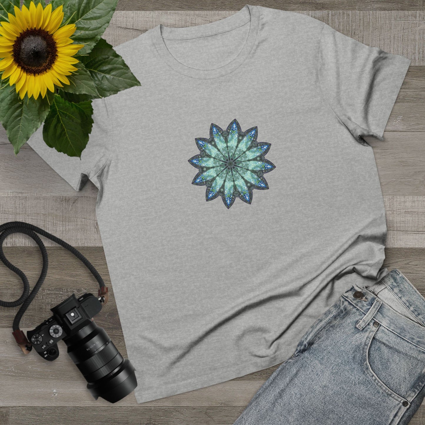 Women’s Maple Tee - Love Light Mandalas No.20