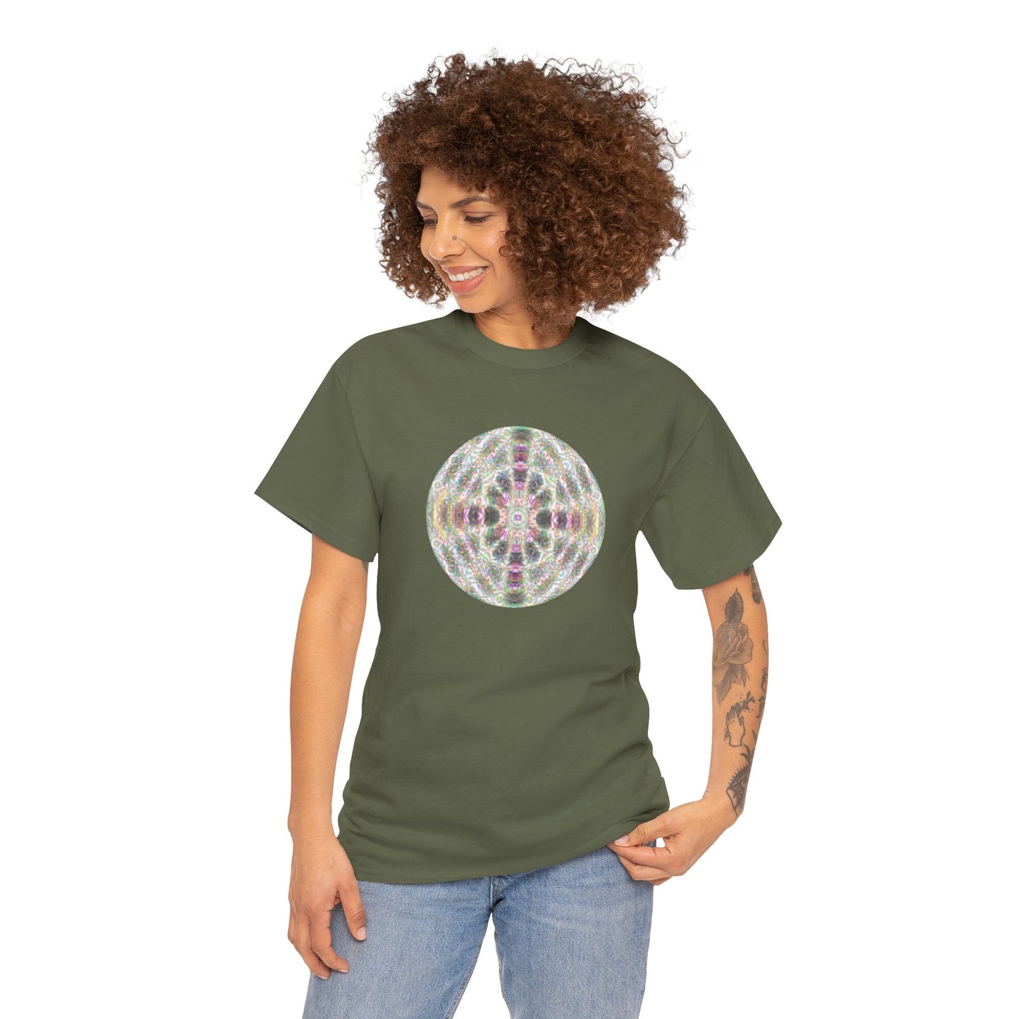 Unisex Heavy Cotton Tee - DMT Scribe Spheres No.7