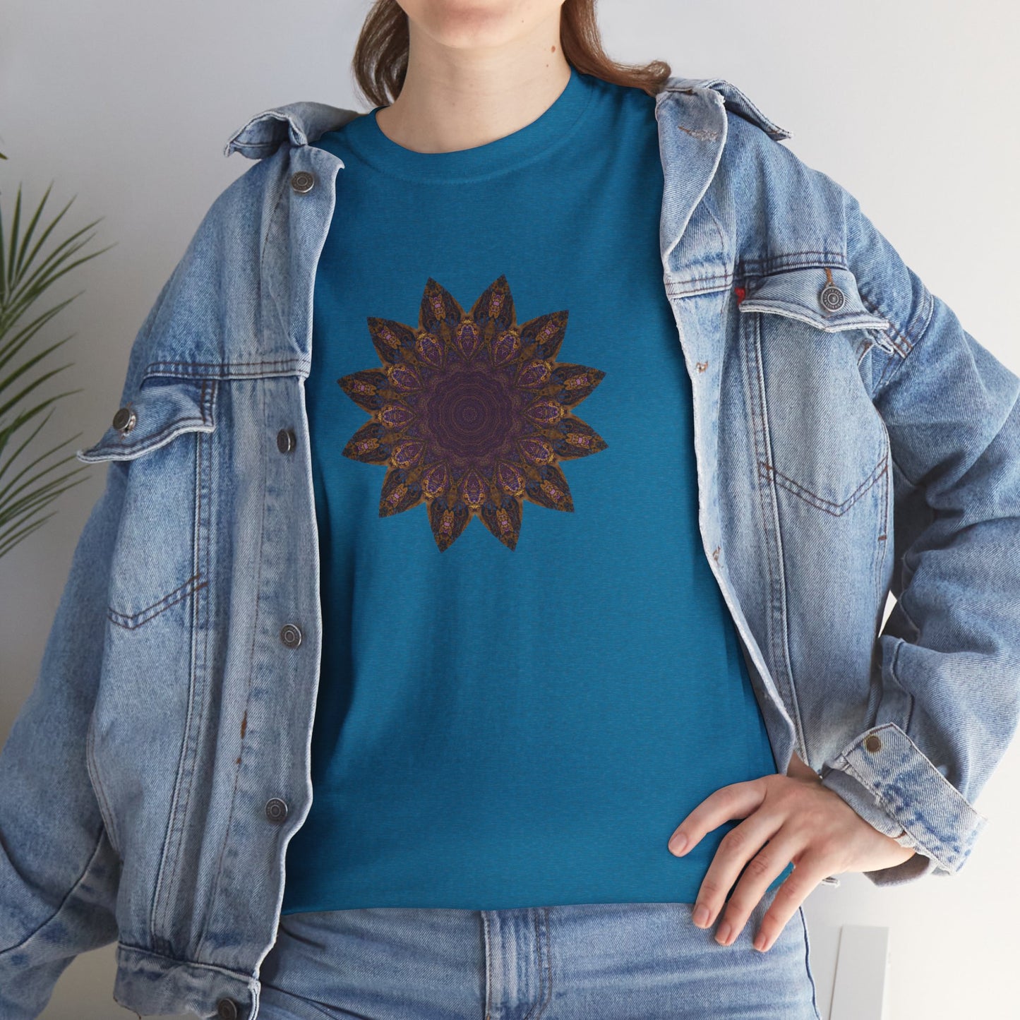 Unisex Heavy Cotton Tee - Love Light Mandalas No.1