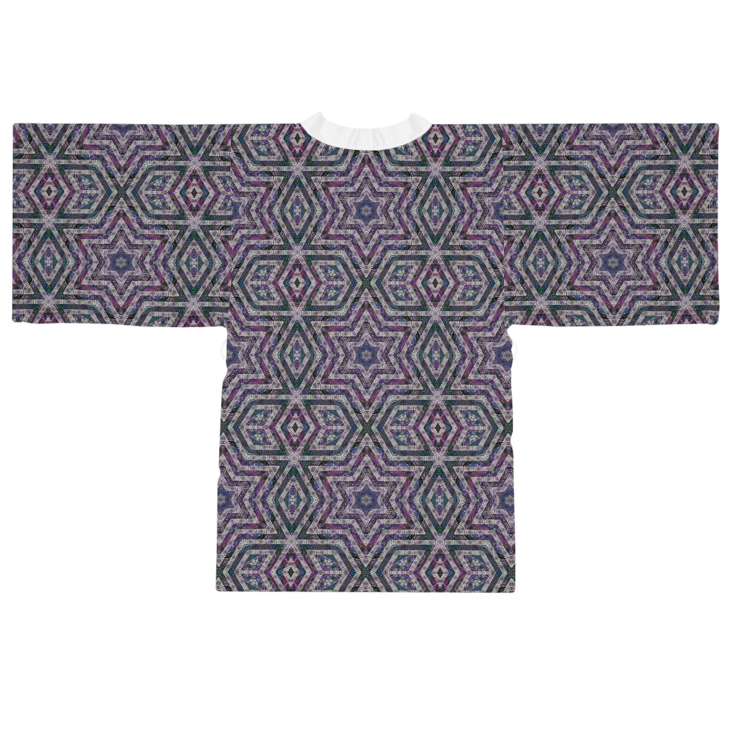 Long Sleeve Kimono Robe - P5 Kaleidoscopic No.26