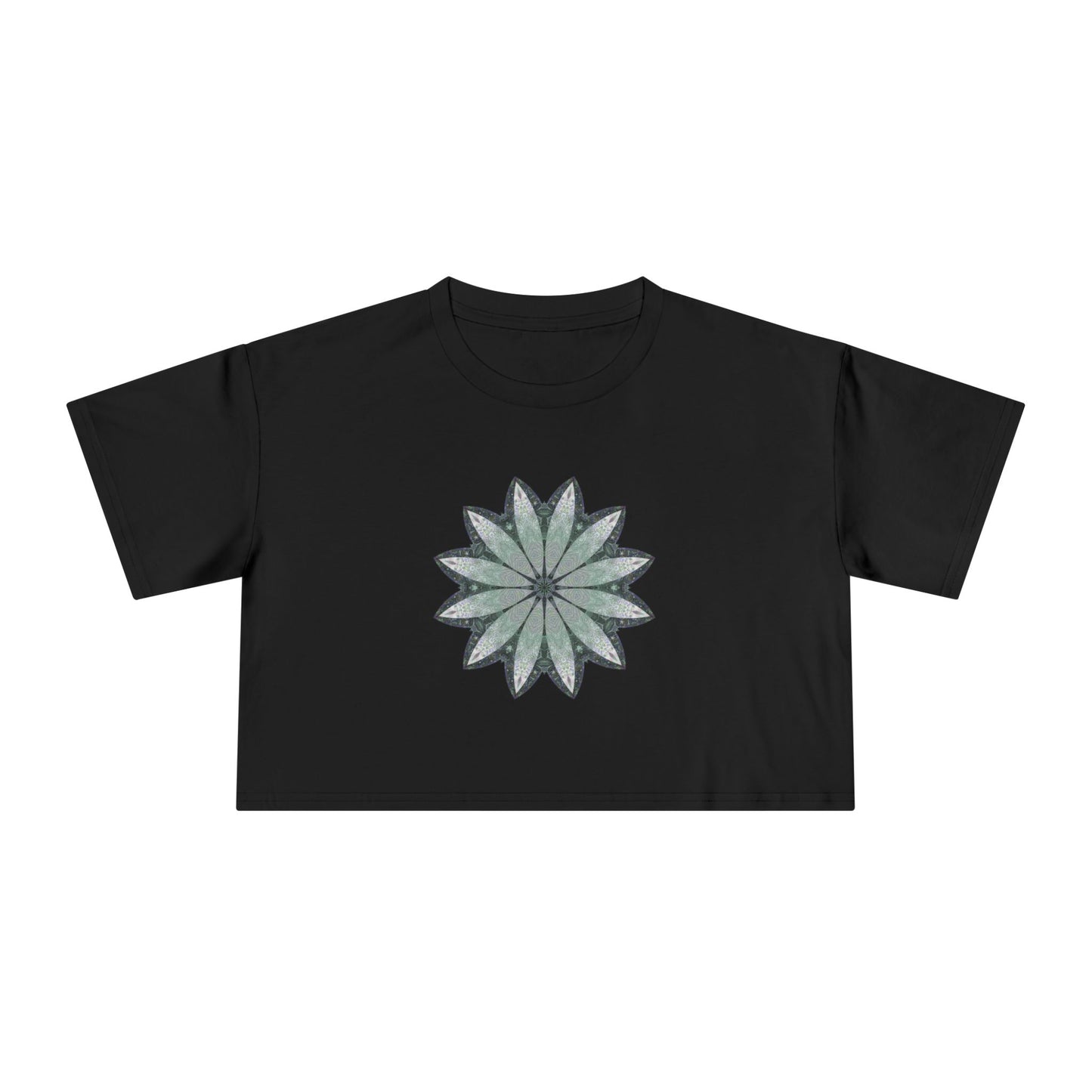 Women's Cropped Tee - Love Light Mandalas No.22