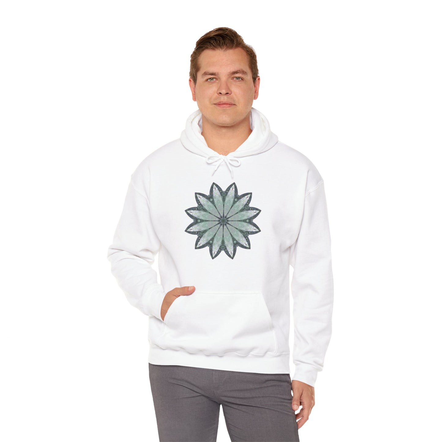 Unisex Heavy Blend™ Hooded Sweatshirt - Love Light Mandalas No.22