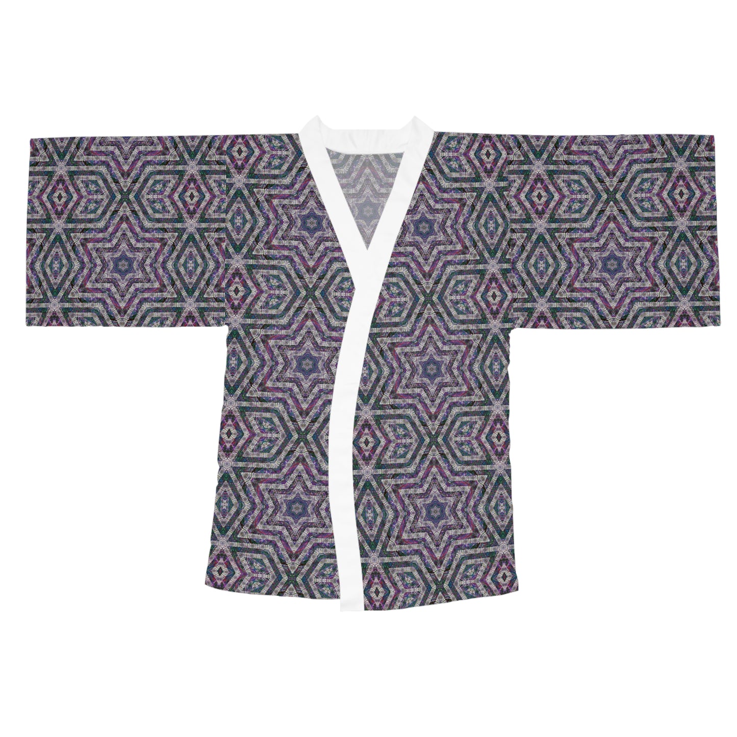 Long Sleeve Kimono Robe - P5 Kaleidoscopic No.26