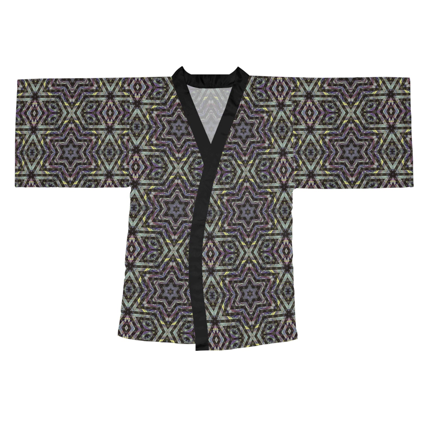 Long Sleeve Kimono Robe - P5 Kaleidoscopic No.1