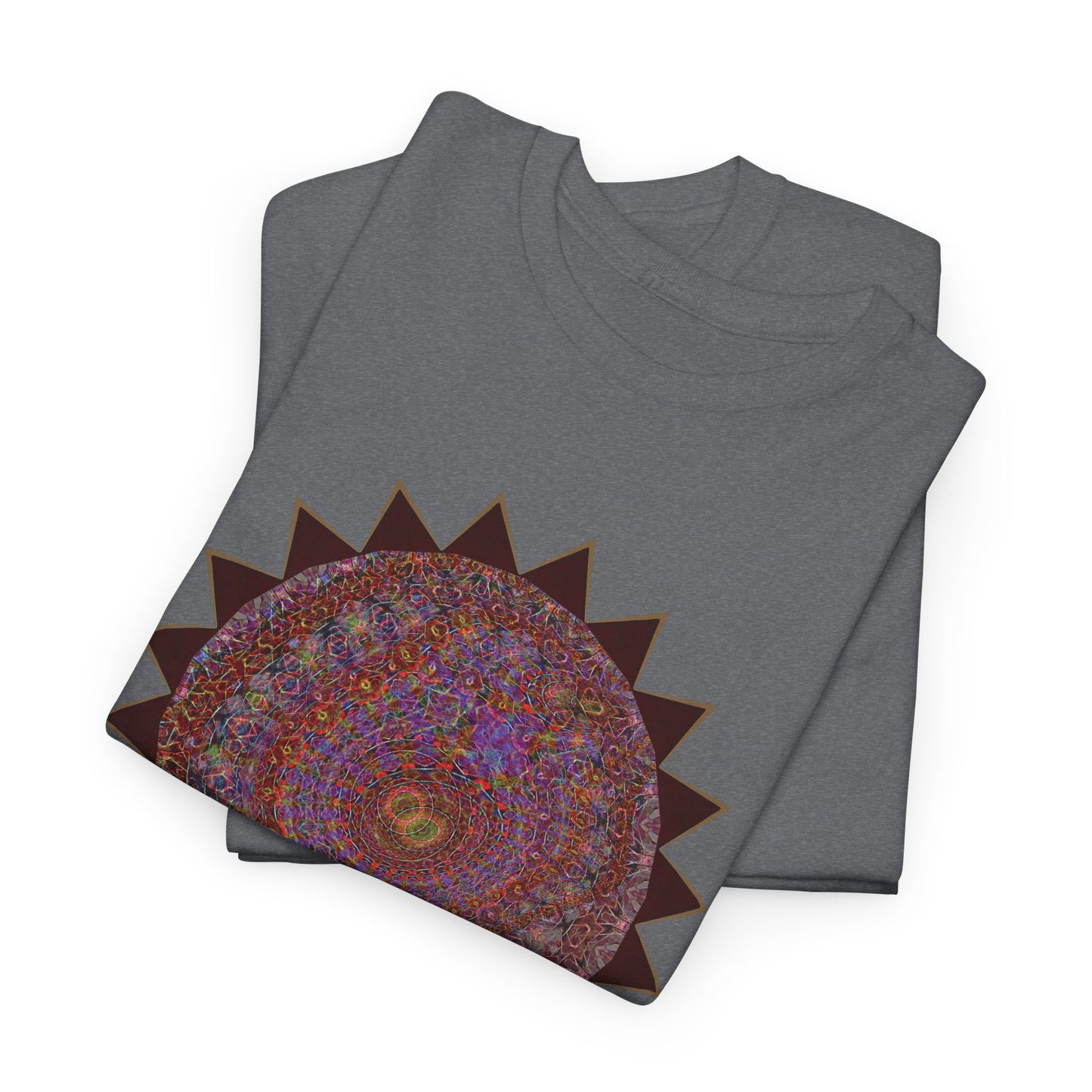 Unisex Heavy Cotton Tee - Mycelium Mandalas No.M18K4