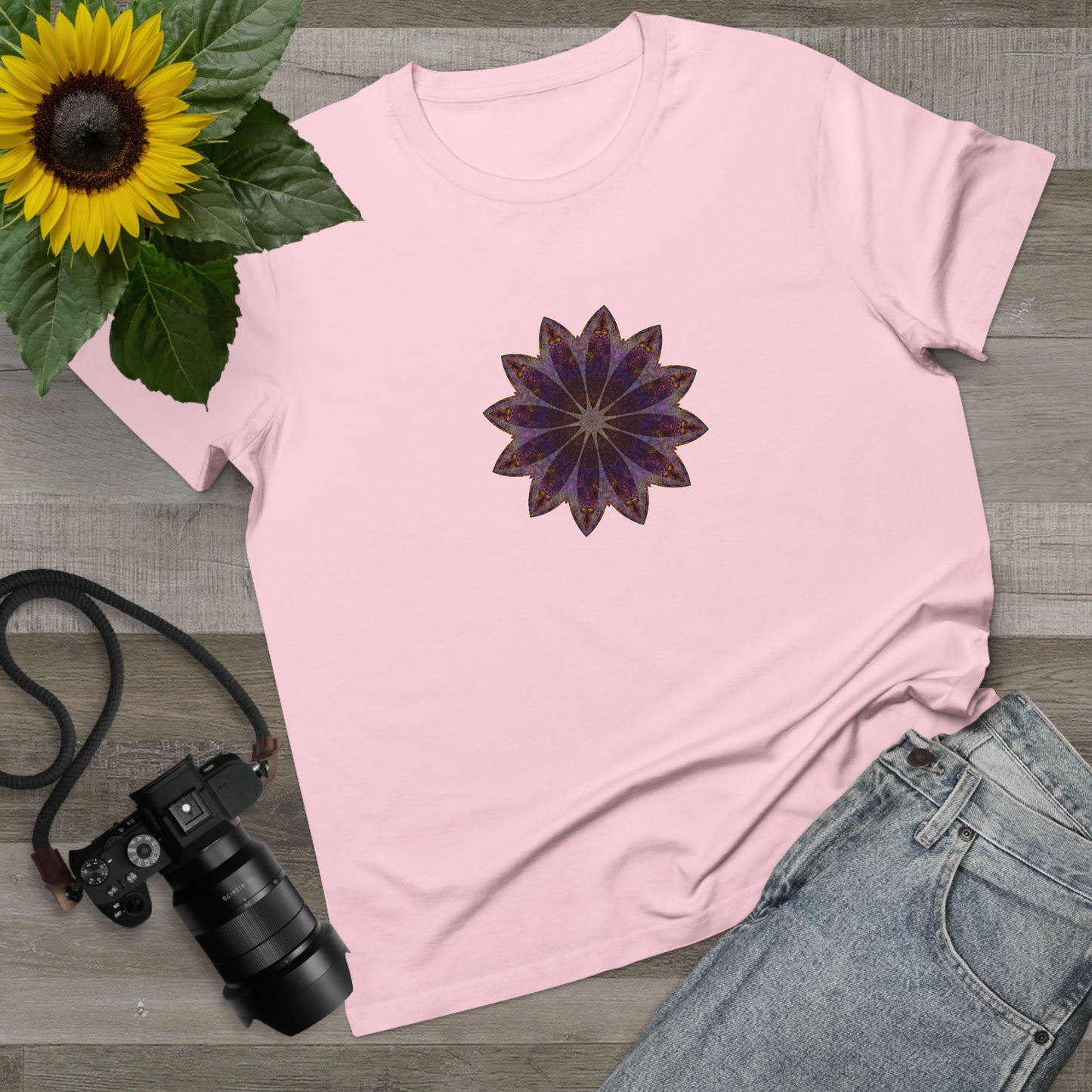 Women’s Maple Tee - Love Light Mandalas No.11