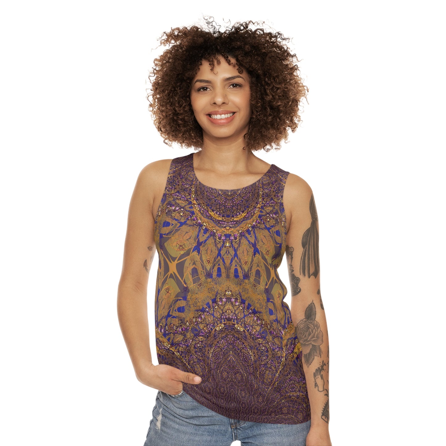 Unisex Tank Top - Love Light Fractals No.9