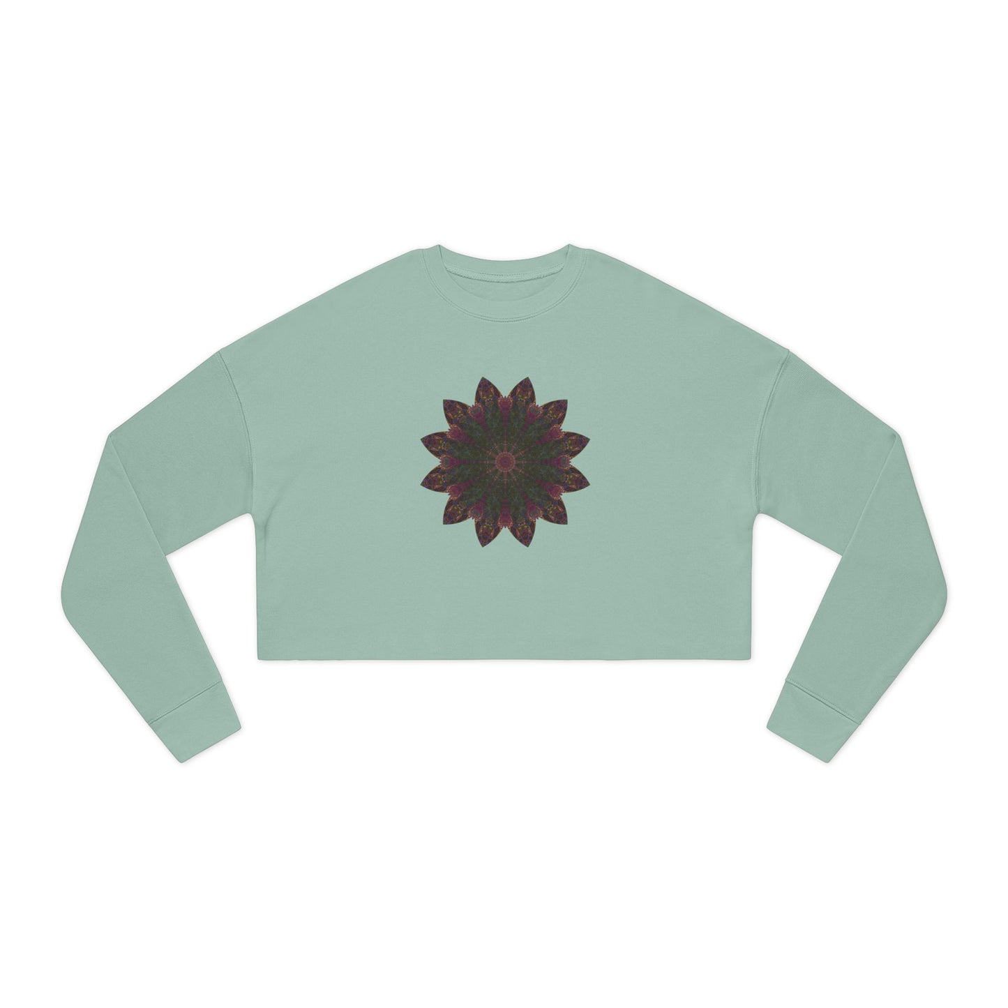 Women's Cropped Sweatshirt - Love Light Mandalas No.7