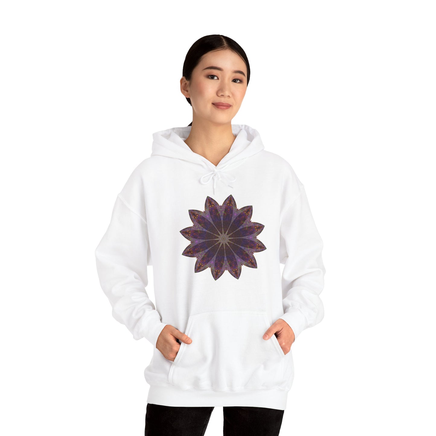 Unisex Heavy Blend™ Hooded Sweatshirt - Love Light Mandalas No.11