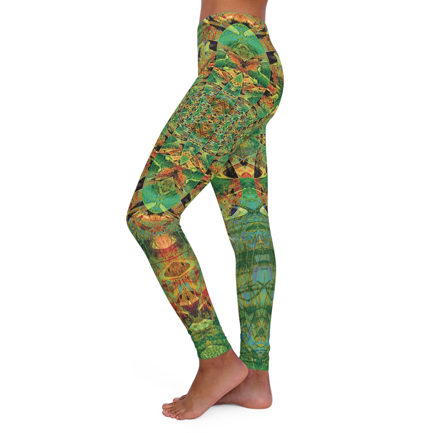 Spandex Leggings - Love Light Fractals No.3c