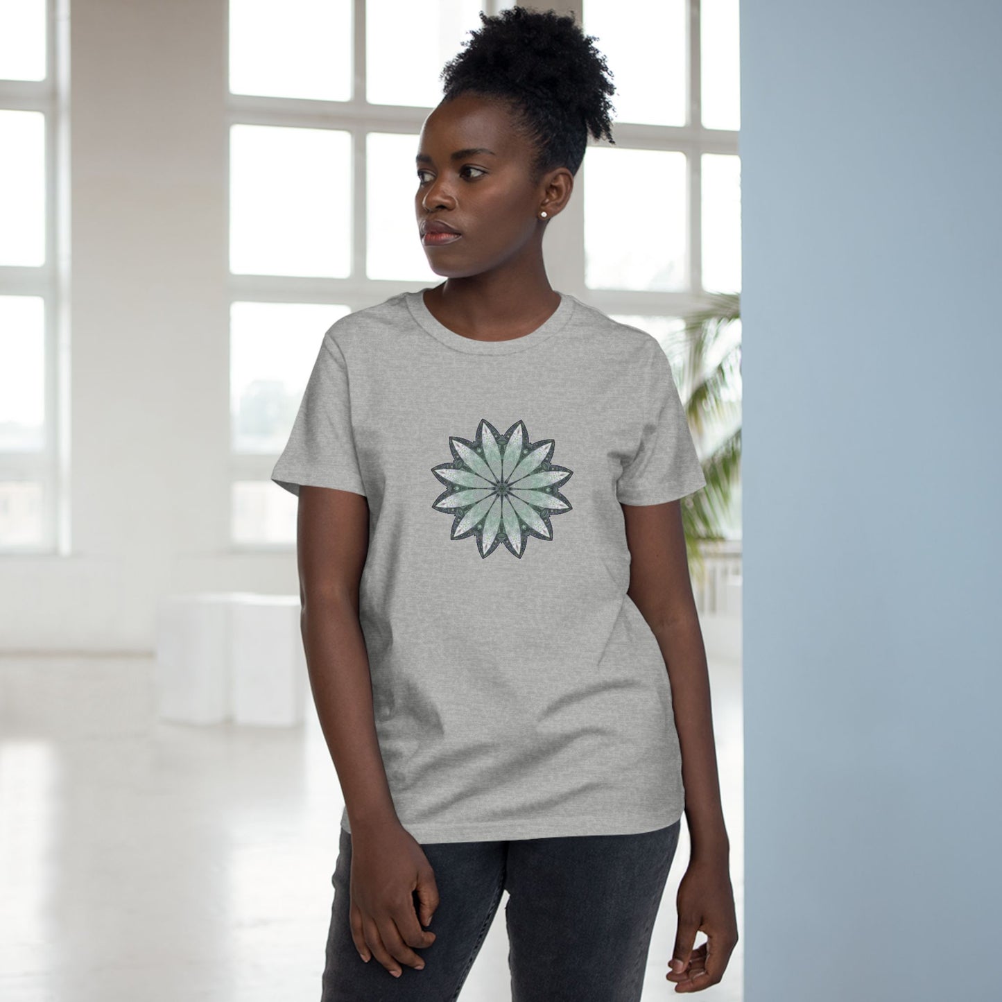 Women’s Maple Tee - Love Light Mandalas No.22