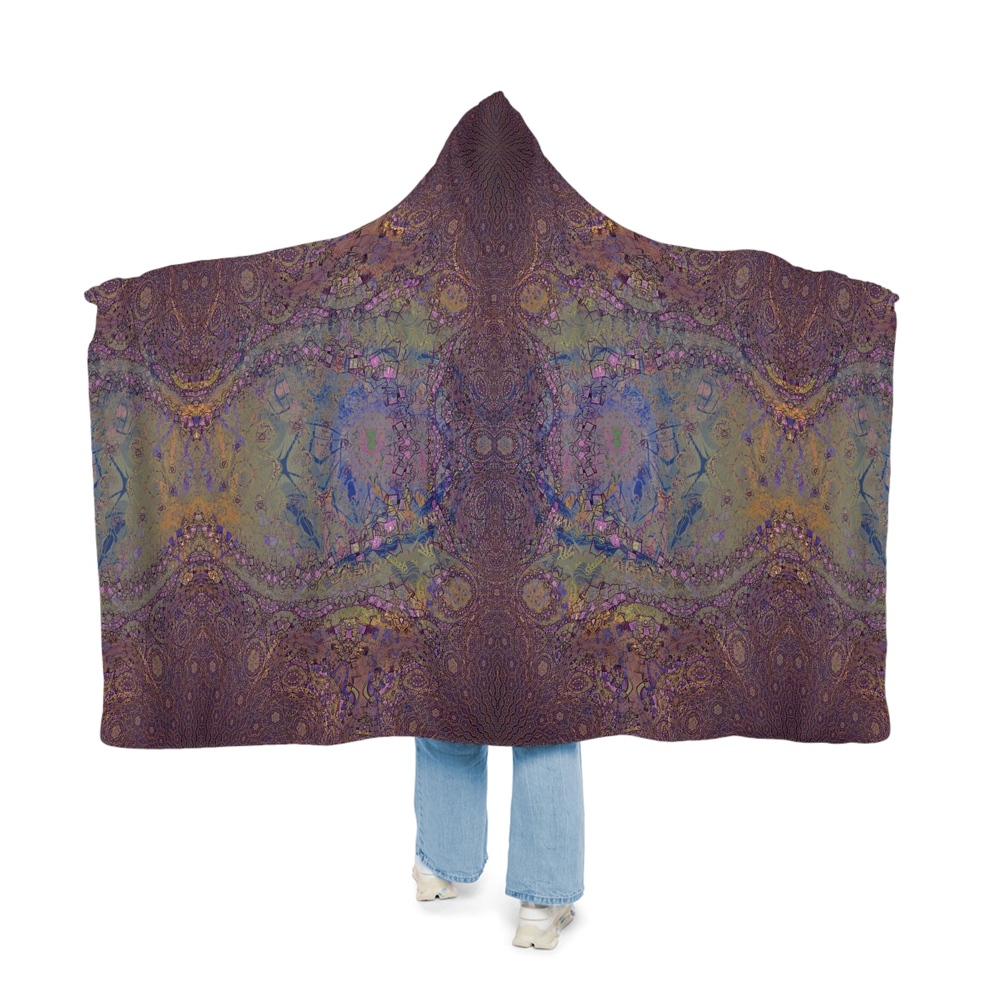 Snuggle Blanket - Love Light Fractals No.12