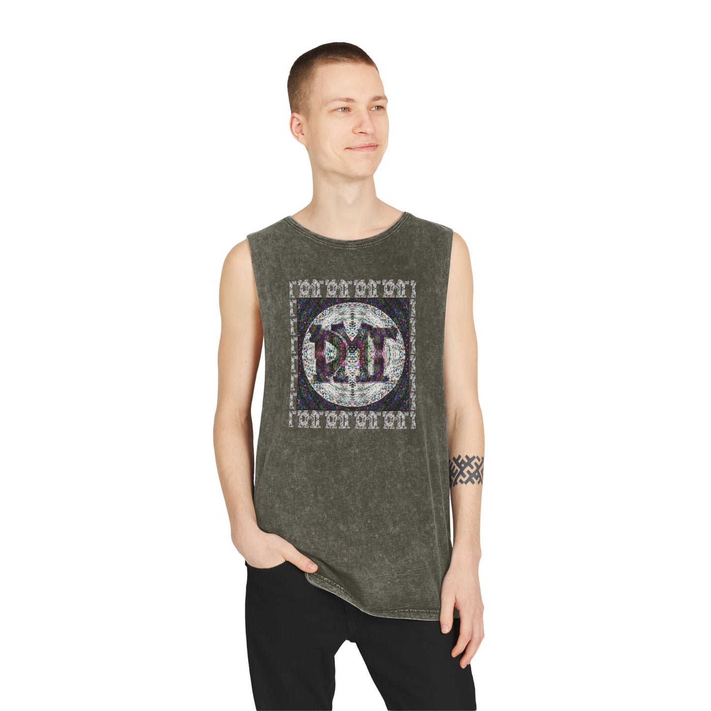 Unisex Stonewash Tank Top - DMT Scribe No.10