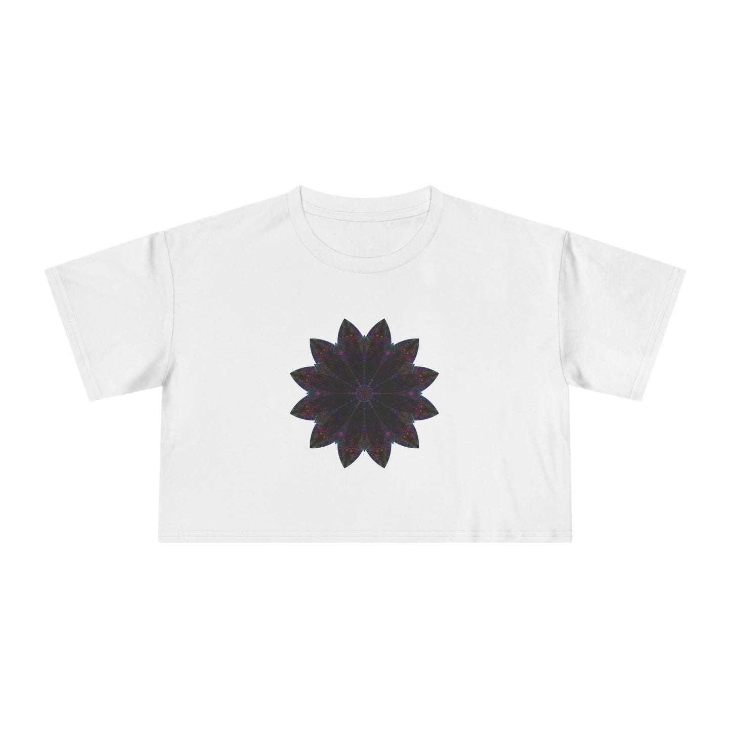 Women's Cropped Tee - Love Light Mandalas No.25