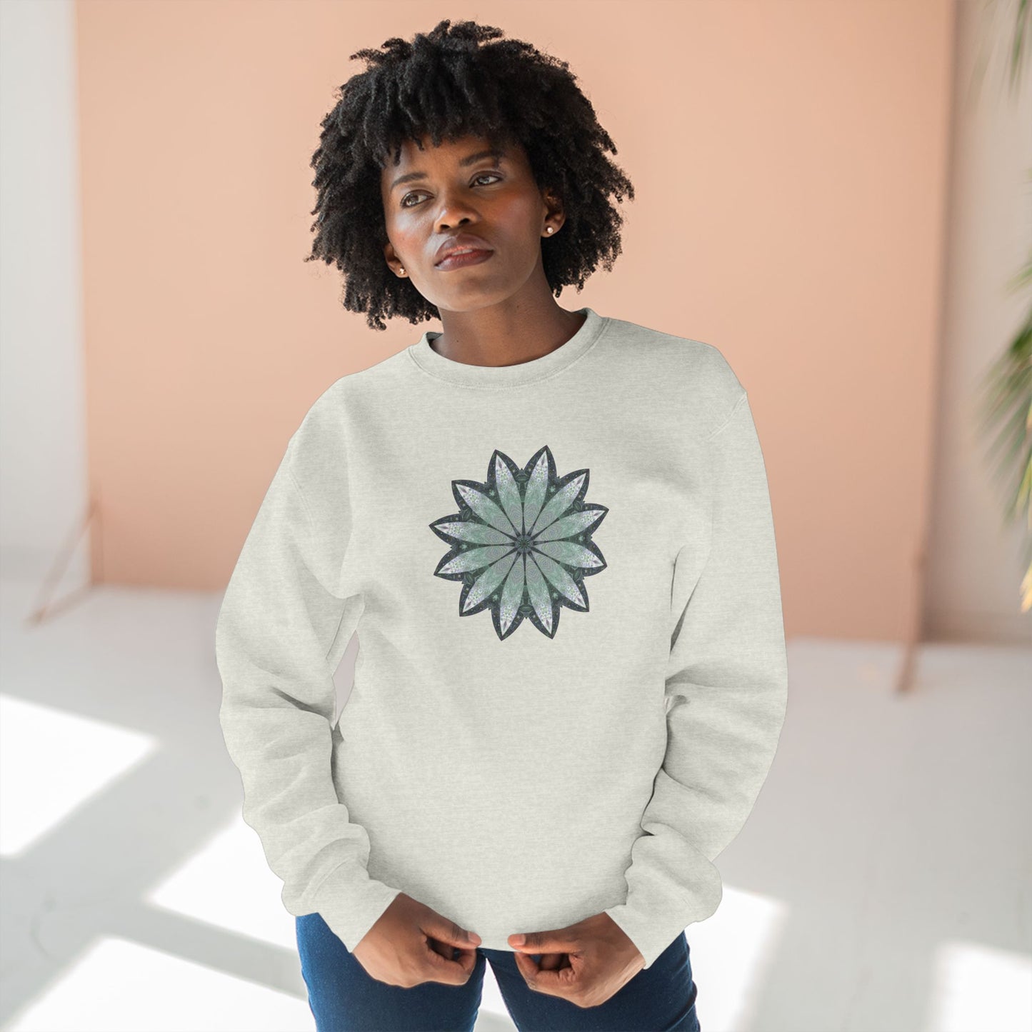 Unisex Crewneck Sweatshirt - Love Light Mandalas No.22