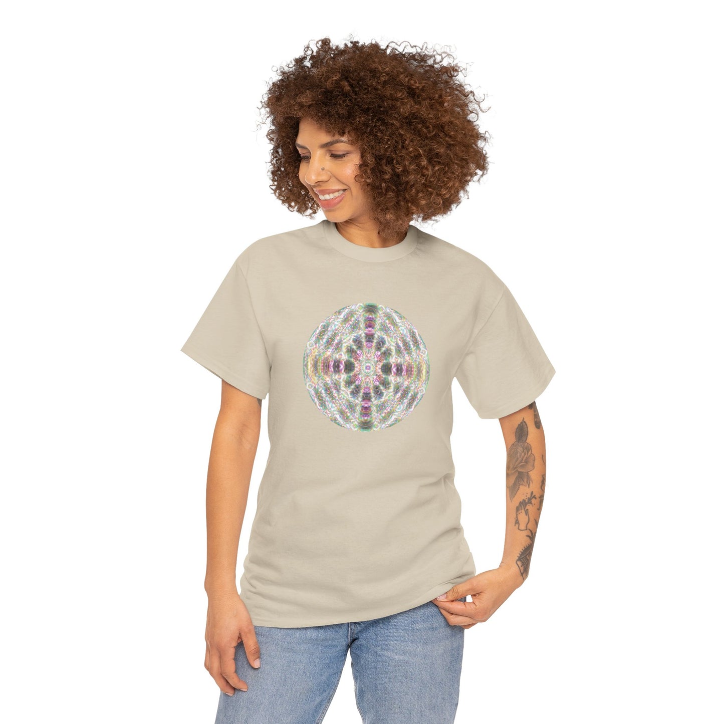 Unisex Heavy Cotton Tee - DMT Scribe Spheres No.7