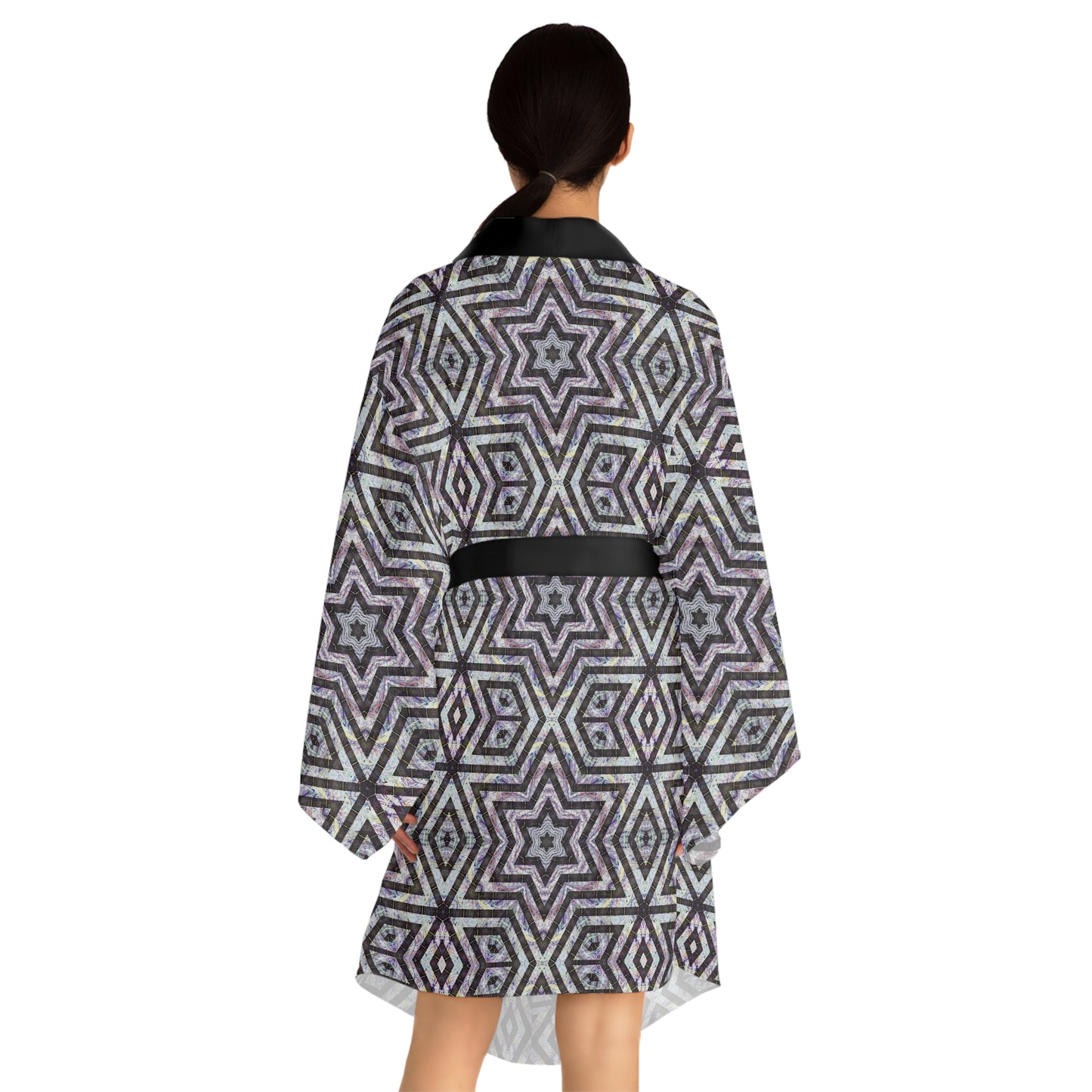 Long Sleeve Kimono Robe - P5 Kaleidoscopic No.20