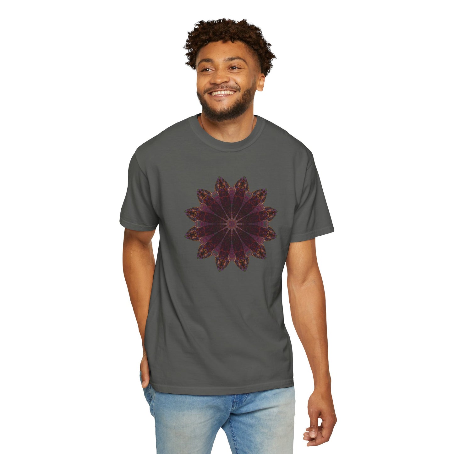 Unisex Garment-Dyed T-shirt - Love Light Mandalas No.5