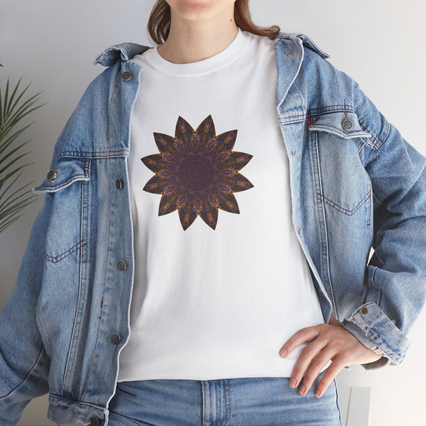 Unisex Heavy Cotton Tee - Love Light Mandalas No.1