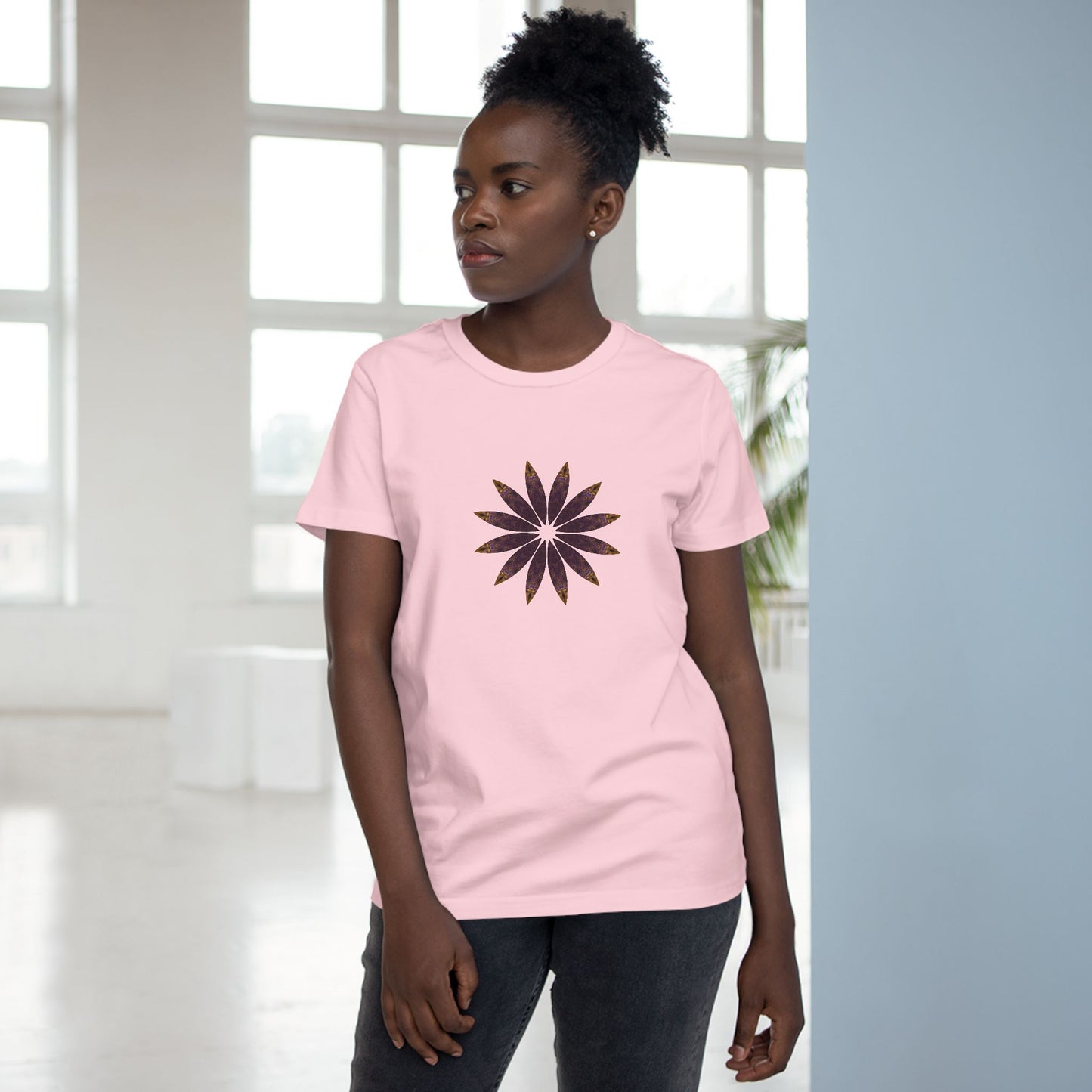 Women’s Maple Tee - Love Light Mandalas No.2