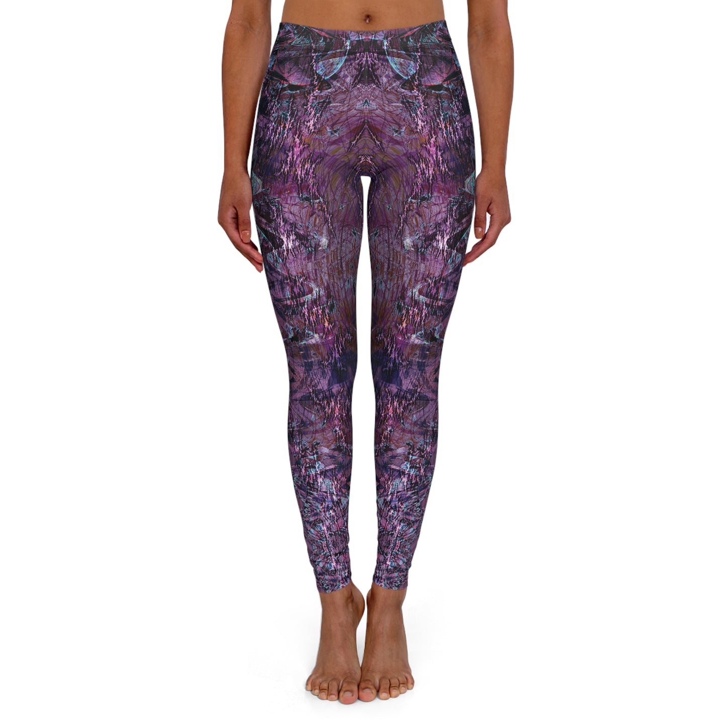 Spandex Leggings - Love Light Fractals No.6a