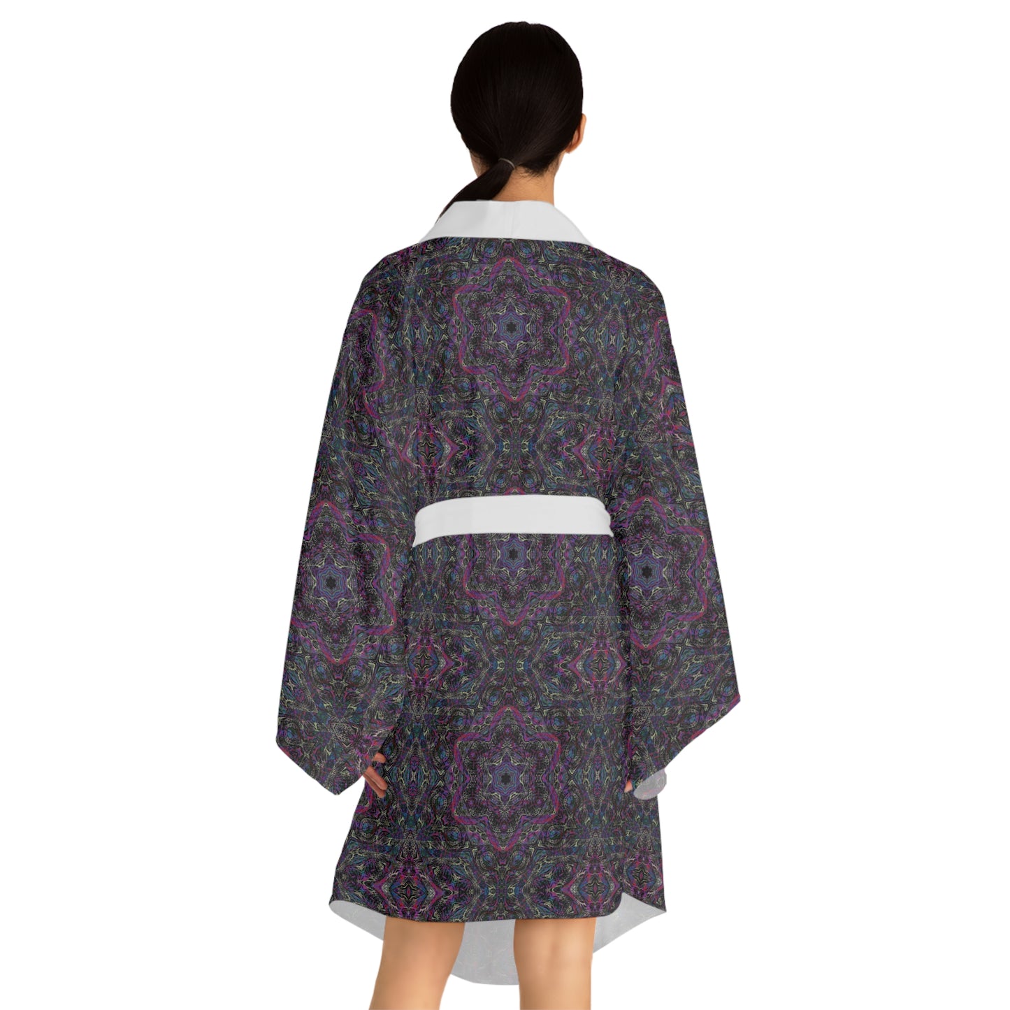 Long Sleeve Kimono Robe - P5 Kaleidoscopic No.33