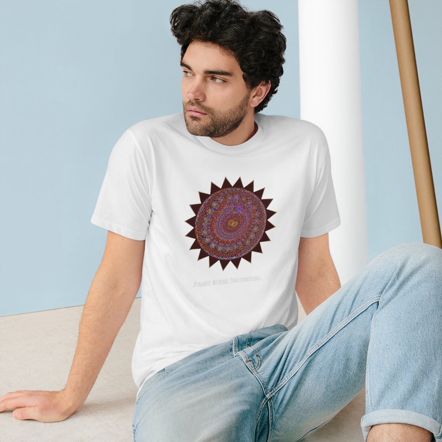 Organic Staple T-shirt - Mycelium Mandalas No.M18K4