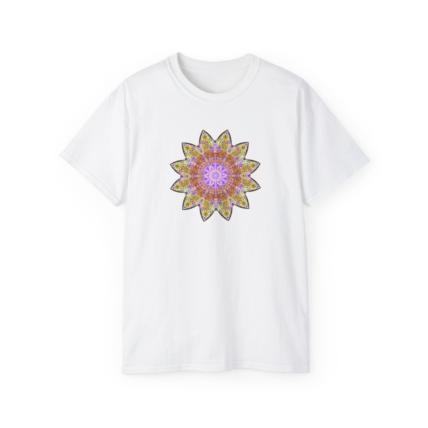 Unisex Ultra Cotton Tee - Love Light Mandalas No.14