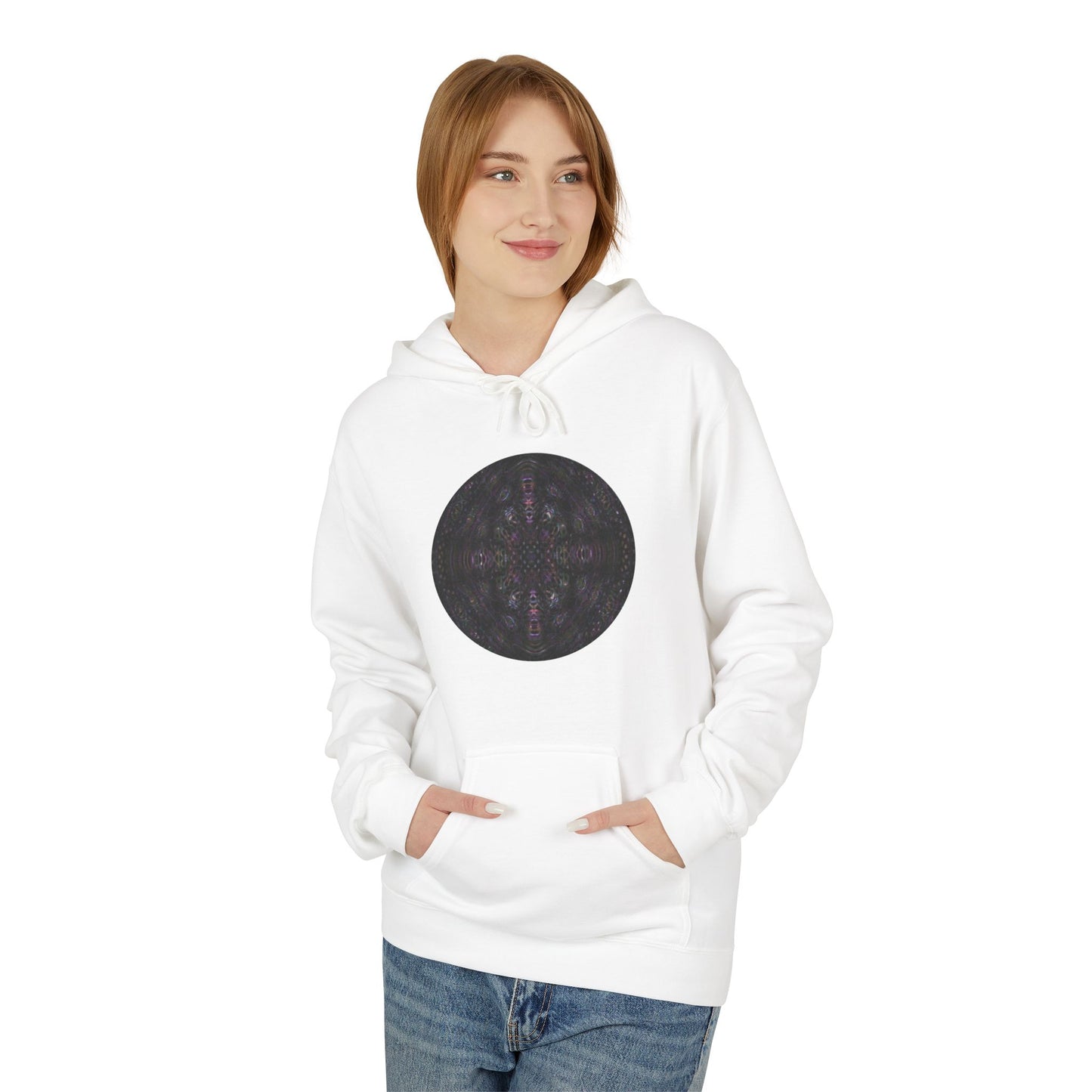 Unisex Midweight Softstyle Fleece Hoodie - DMT Scribe Spheres No.9