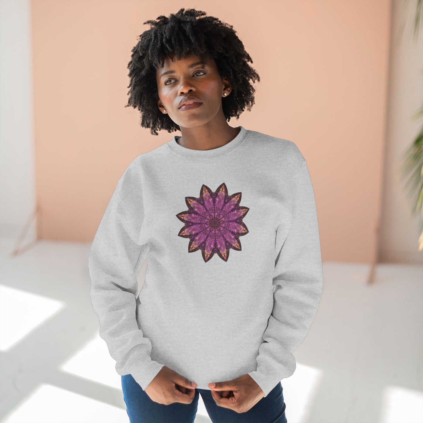 Unisex Crewneck Sweatshirt - Love Light Mandalas No.16