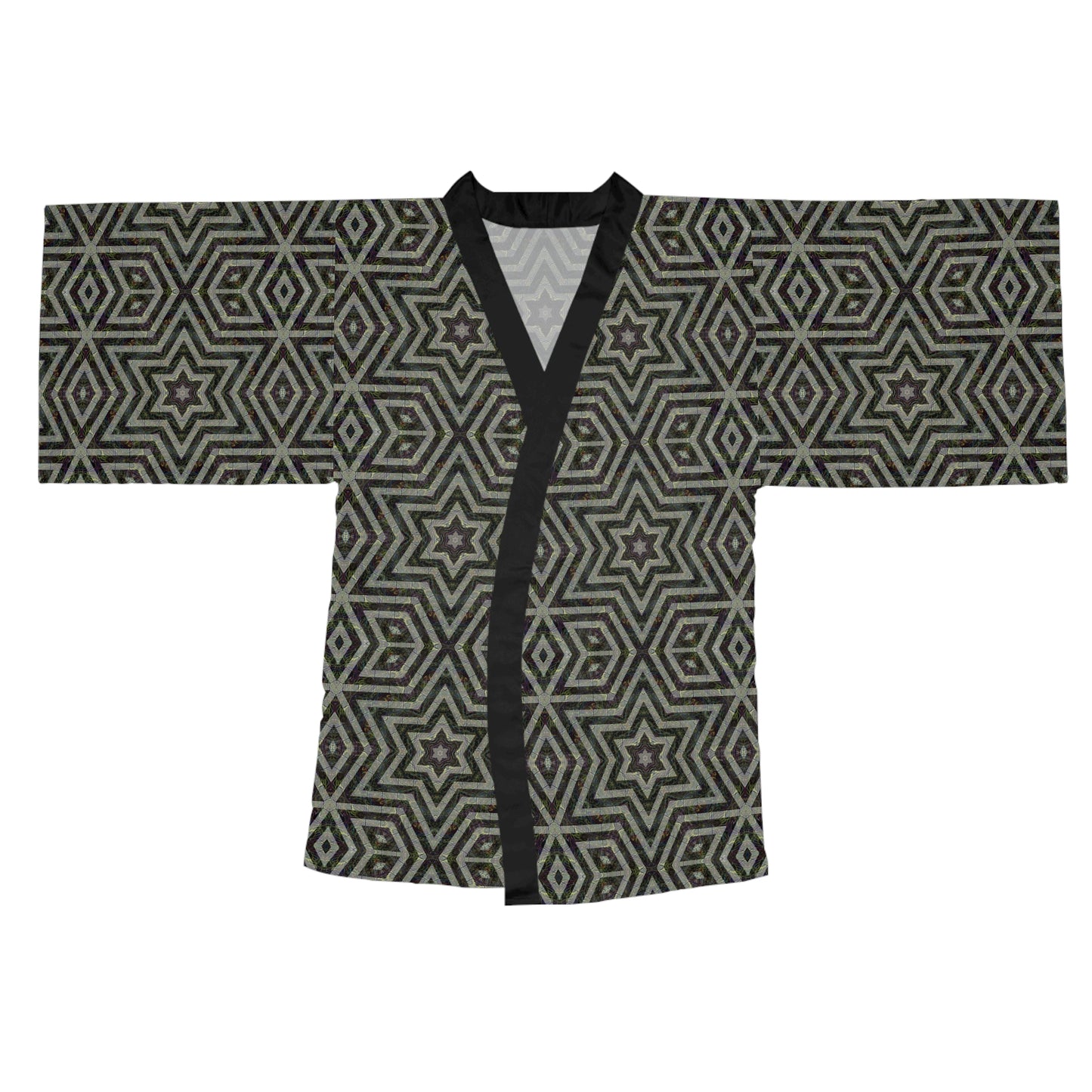 Long Sleeve Kimono Robe - P5 Kaleidoscopic No.11
